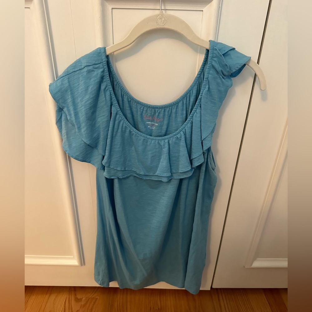 Lilly Pulitzer Ruffle Tank Top sz XL